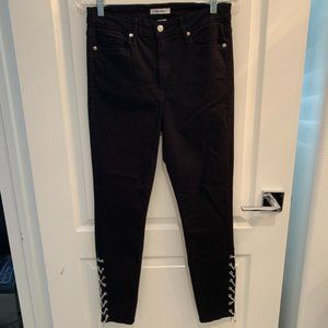 Good American Black Chained Jeans